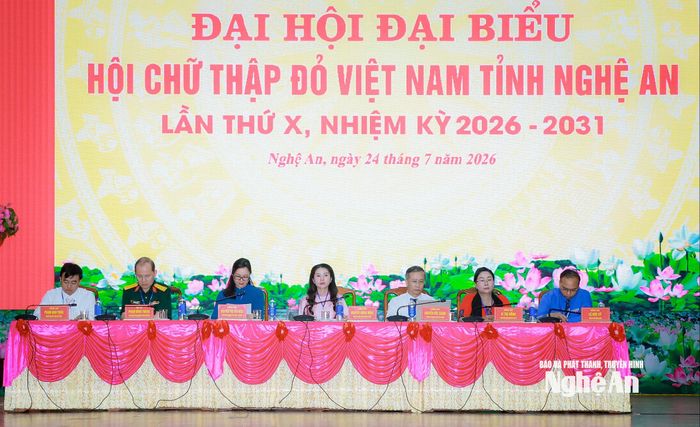 Đoàn Chủ tịch đại hội. Ảnh: Thành Duy