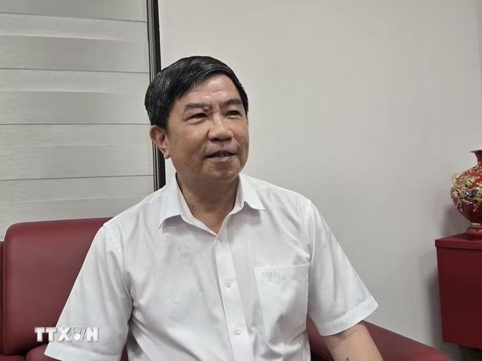Trung tướng, Giáo sư, Tiến sỹ Trần Vi Dân trả lời phỏng vấn TTXVN. (Ảnh: Xuân Tùng/TTXVN)