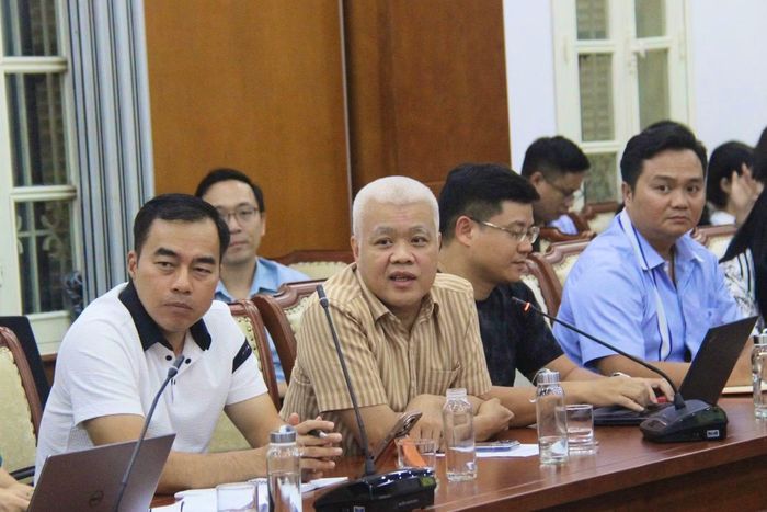 Ông Nguyễn Lâm Thanh, Giám đốc TikTok Việt Nam (thứ hai từ trái sang). (Ảnh: Đình Toán)