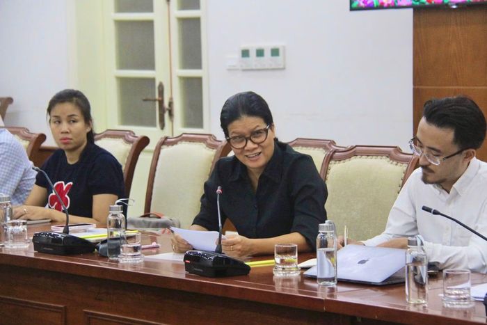 Bà Nguyễn Thu Thảo (giữa), Giám đốc Chính sách công phụ trách thị trường Việt Nam của Meta. (Ảnh: Đình Toán)