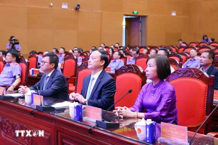 Các đại biểu tham dự buổi lễ. (Ảnh: Phạm Kiên/TTXVN)