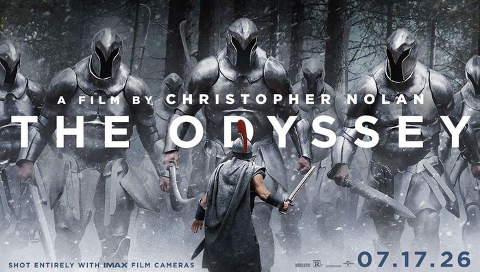 Poster bộ phim "The Odyssey" của đạo diễn Christopher Nolan. Ảnh: showcasecinemas.com