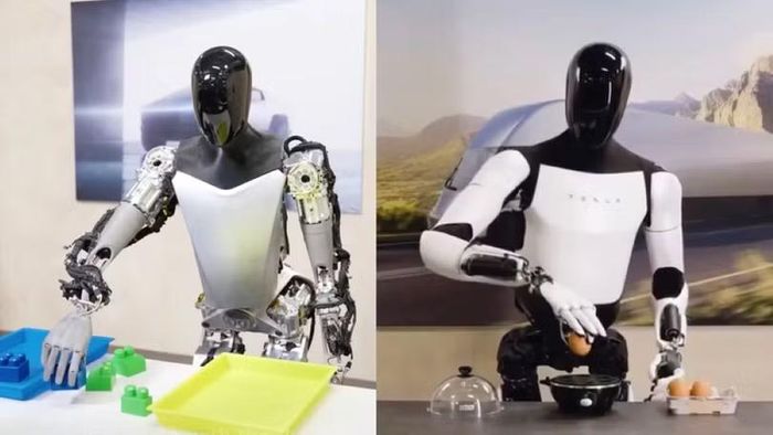 Robot Optimus Gen3 nấu bếp. Ảnh: Sohu.
