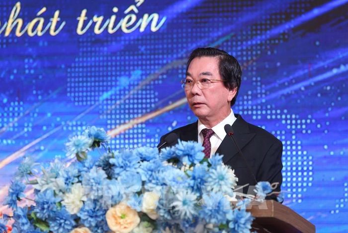 Ông Trịnh Văn Hải, Chủ tịch Hiệp hội Doanh nghiệp tỉnh Tây Ninh phát biểu. Ảnh: Giang Phương – TTXVN