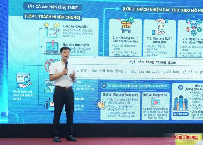 Ông Nguyễn Hữu Tuấn - Giám đốc Trung tâm Phát triển Thương mại điện tử và Công nghệ số (Cục Thương mại điện tử và Kinh tế số - Bộ Công Thương).