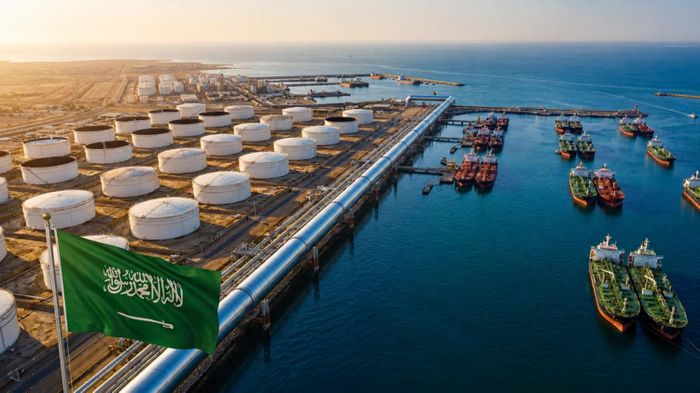 Cảng Yanbu của Saudi Arabia trên bờ Biển Đỏ, một đầu mối xuất khẩu dầu quan trọng của khu vực. Ảnh: Discovery Alert.