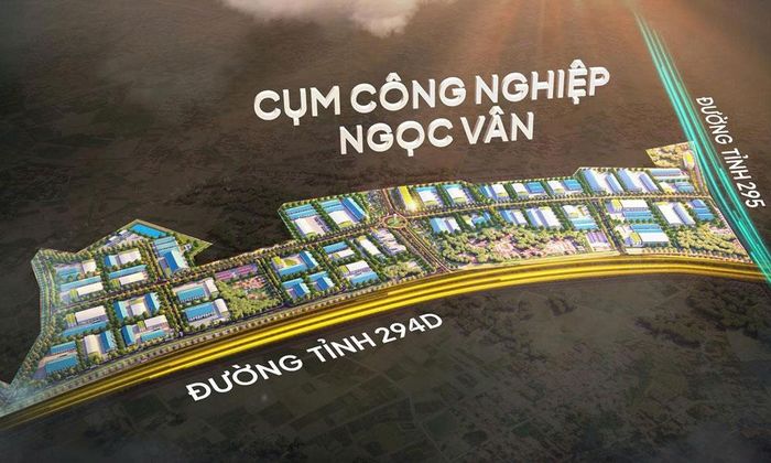  Phối cảnh Cụm công nghiệp Ngọc Vân. 