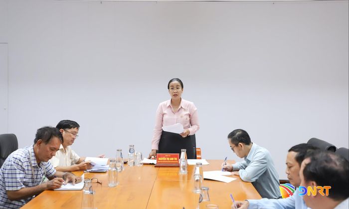 Phó Chủ tịch UBND thành phố Nguyễn Thị Anh Thi phát biểu tại buổi tiếp dân. Ảnh: NGỌC PHÚ