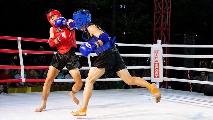 Các võ sĩ thể hiện tư duy chiến thuật qua những pha nhử đòn, di chuyển linh hoạt và phản công đúng thời điểm. Ảnh: H.V