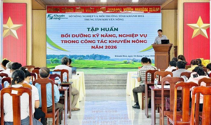 Quang cảnh lớp tập huấn.