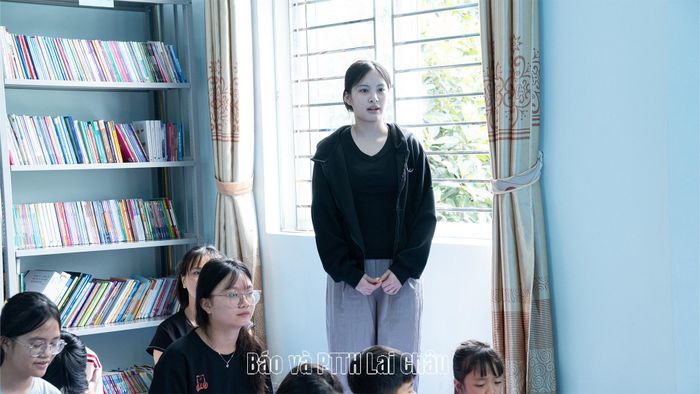 Khán giả nhí giao lưu chia sẻ tại buổi tọa đàm.
