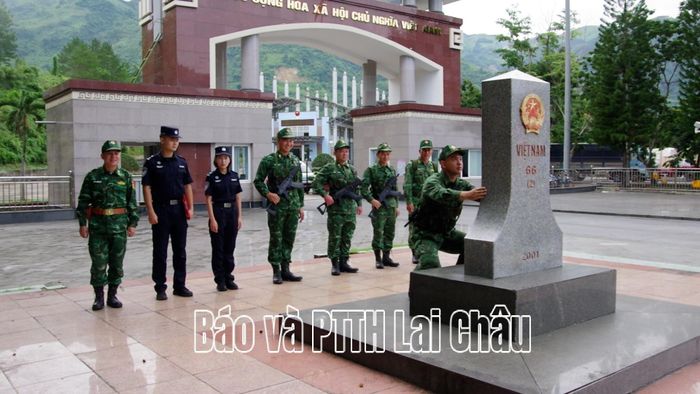 Lực lượng biên phòng hai bên tuần tra tại khu vực mốc giới 66 (2).