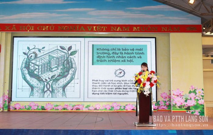 Đoàn Trường THPT Cao Lộc ra mắt Dự án “Trường học xanh - Cộng đồng sạch”