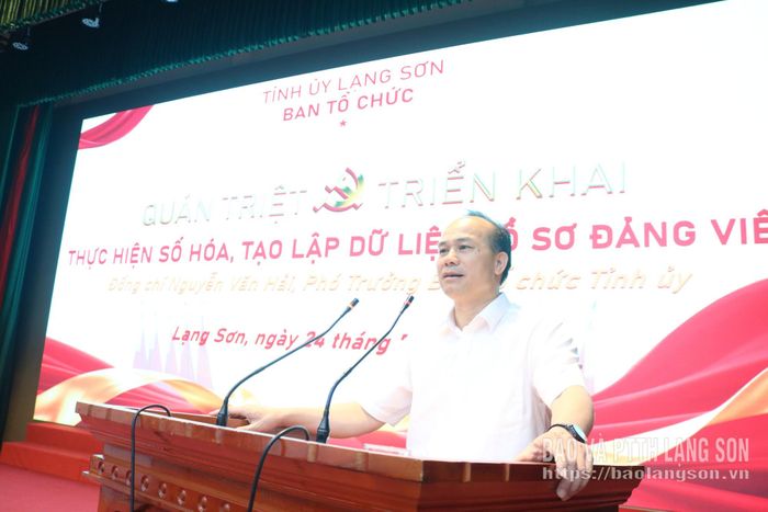 Phó Trưởng Ban Tổ chức Tỉnh ủy quán triệt các văn bản của tỉnh về công tác chuyển đổi số ngành tổ chức xây dựng Đảng