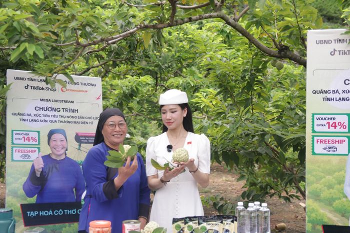 Các nhà sáng tạo nội dung số giới thiệu đặc sản Na Chi Lăng