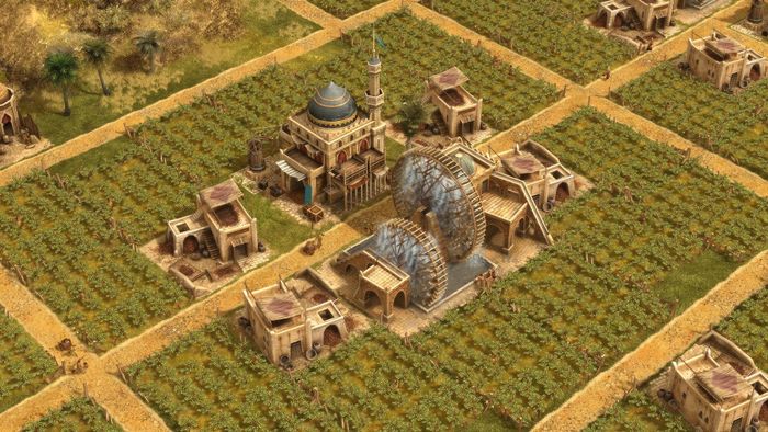 Khu vực trang trại sản xuất trong Anno 1404 - History Edition.