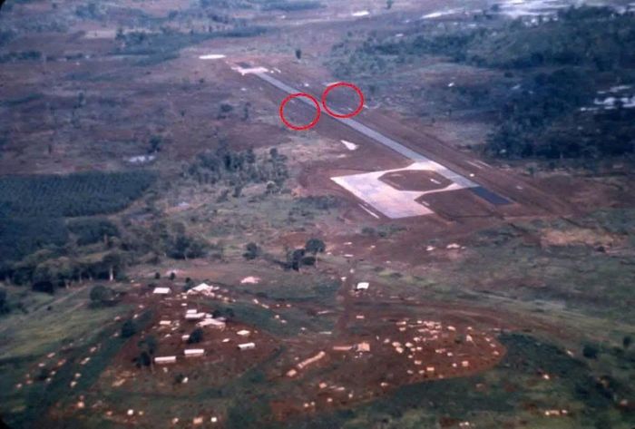 Hình ảnh Đồi 722 - Đắk Sắk và đường sân bay năm 1968, đây là nơi đã ghi dấu rất nhiều trận đánh lớn của bộ đội ta ở chiến trường Tây Nguyên