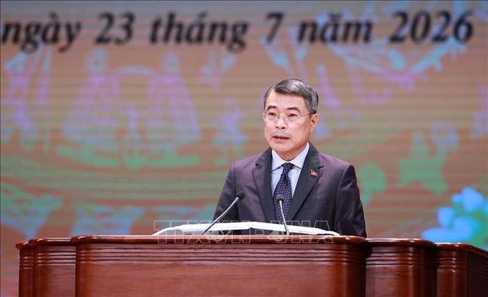 Thủ tướng Chính phủ Lê Minh Hưng phát biểu tại Hội nghị tri ân người có công với cách mạng toàn quốc năm 2026 (Ảnh: TTXVN)