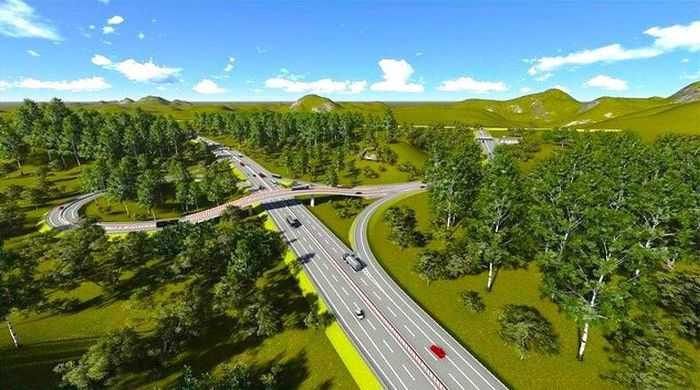 Phối cảnh tuyến cao tốc sau khi hoàn thành. Ảnh minh họa