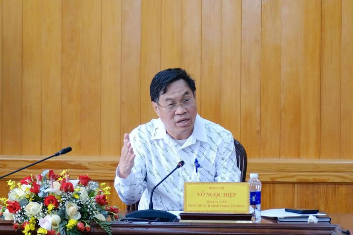 Đồng chí Võ Ngọc Hiệp, Tỉnh ủy viên, Phó Chủ tịch UBND tỉnh yêu cầu các cơ quan, đơn vị tập trung công tác phối hợp, đẩy nhanh phương án cho thuê tài sản công dôi dư, tránh lãng phí nguồn lực