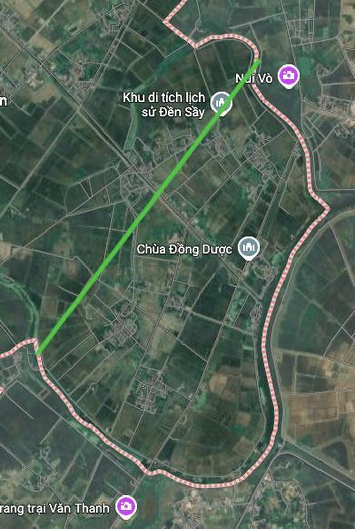 Hình ảnh thực địa trên Google vệ tinh