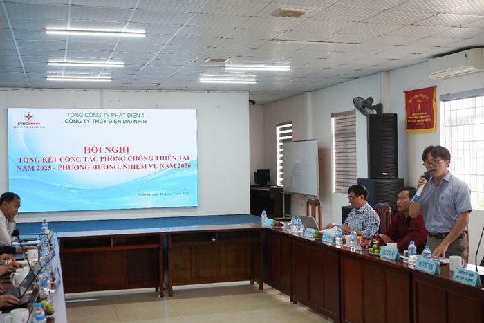 Đại diện UBND xã Tân Hội phát biểu tại hội nghị