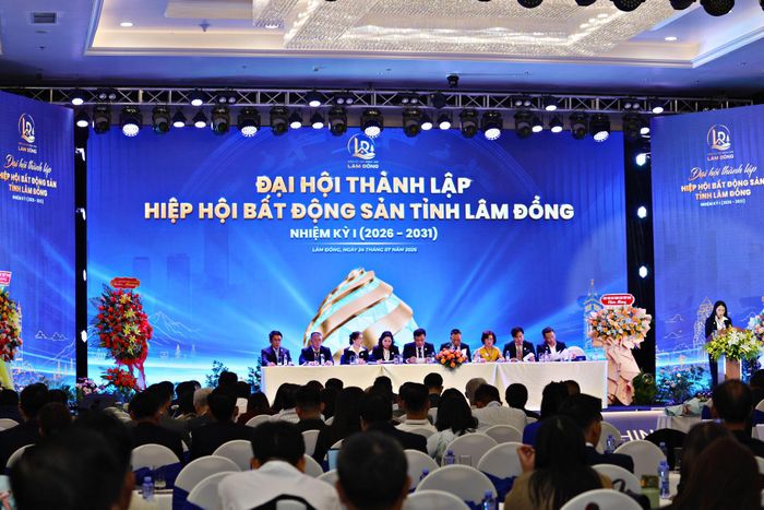 Quang cảnh Đại hội thành lập Hiệp hội Bất động sản tỉnh Lâm Đồng, nhiệm kỳ I (2026 - 2031)