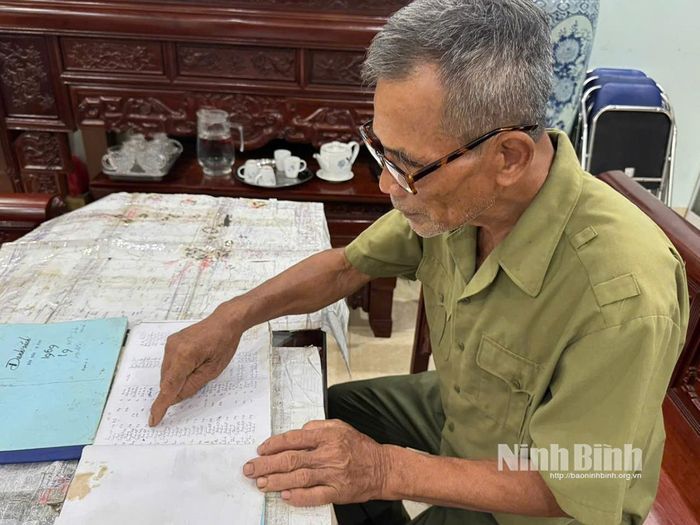 CCB Nguyễn Thiện Tỉnh rà soát lại thông tin các liệt sĩ của Sư đoàn đoàn 304