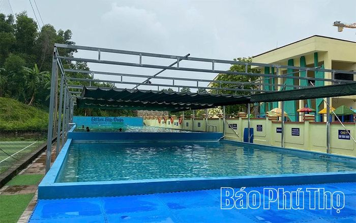 Bể bơi dành cho CNLĐ do tỉnh đầu tư tại KCN Khai Quang.