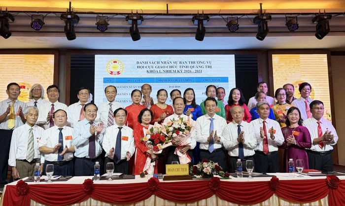 Ban Chấp hành Hội Cựu giáo chức tỉnh Quảng Trị nhiệm kỳ 2026-2031 - Ảnh: Nh.V