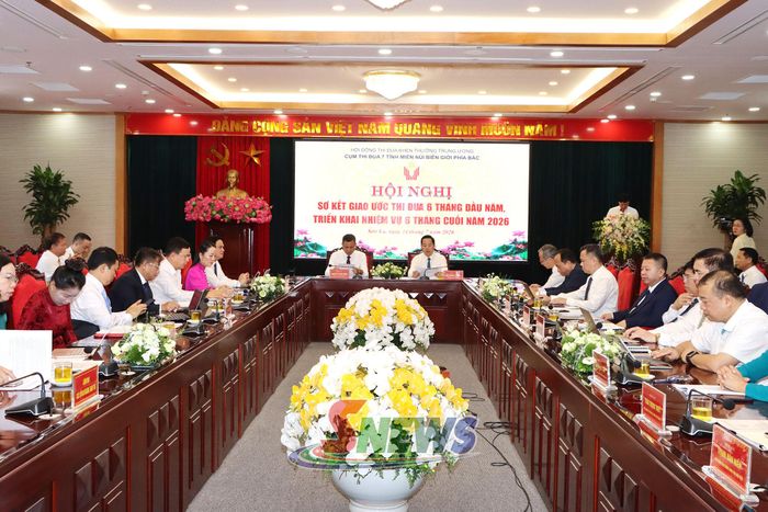 Hội nghị sơ kết giao ước thi đua 6 tháng đầu năm, triển khai nhiệm vụ 6 tháng cuối năm 2026 Cụm thi đua 7 tỉnh miền núi biên giới phía Bắc.