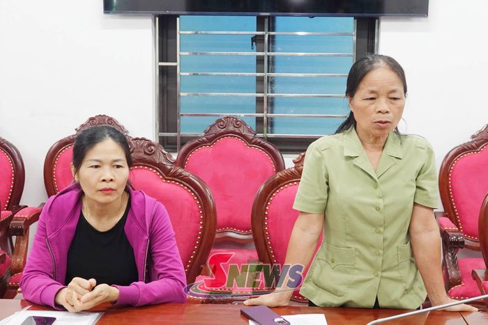 Đại diện hộ dân phát biểu.