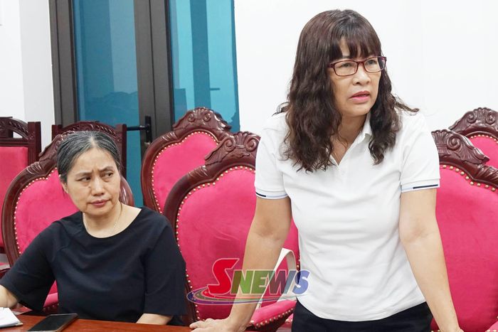 Đại diện hộ dân phát biểu.