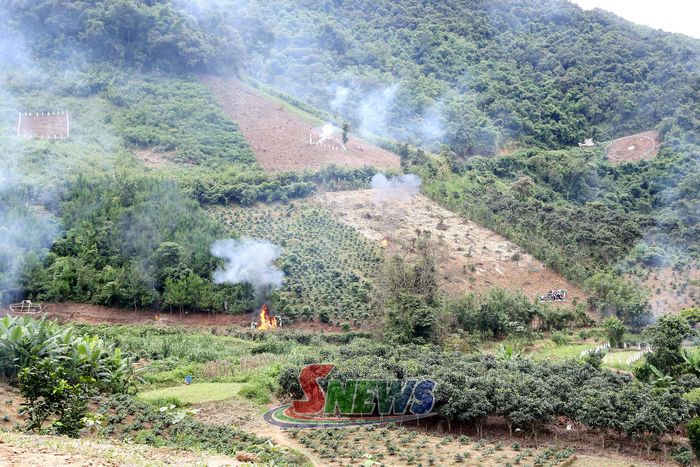 Khu vực diễn tập thực binh bắn chiến đấu tại thao trường.