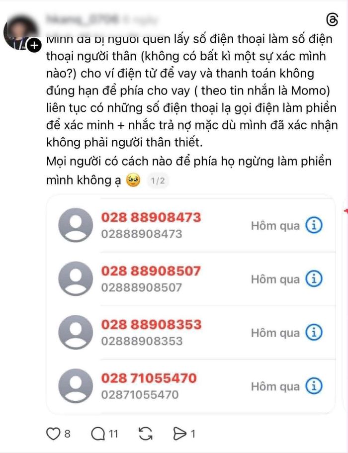 Người dân phản ánh về việc bị lấy số điện thoại cá nhân làm "số tham chiếu" cho các khoản vay dù không hề hay biết
