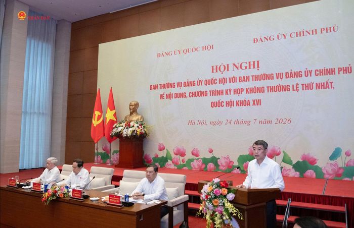 Thủ tướng Lê Minh Hưng phát biểu