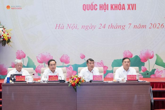 Chủ tịch Quốc hội Trần Thanh Mẫn và Thủ tướng Lê Minh Hưng đồng chủ trì Hội nghị
