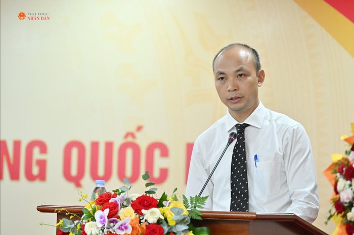 Ủy viên Ban Chấp hành Liên Chi hội Nhà báo VPQH nhiệm kỳ 2020-2025 phát biểu