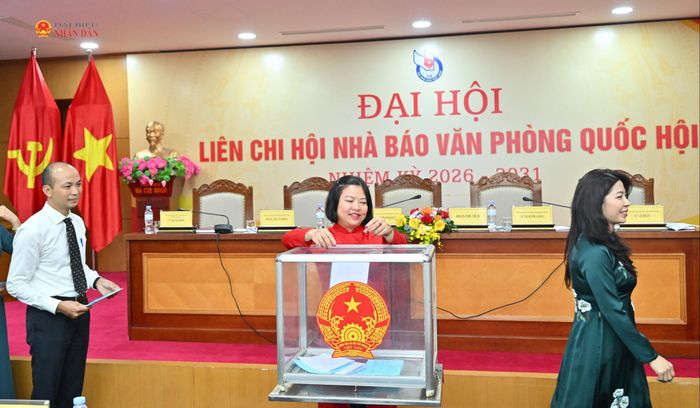 Các đại biểu bỏ phiếu
