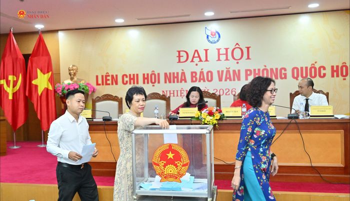Các đại biểu bỏ phiếu