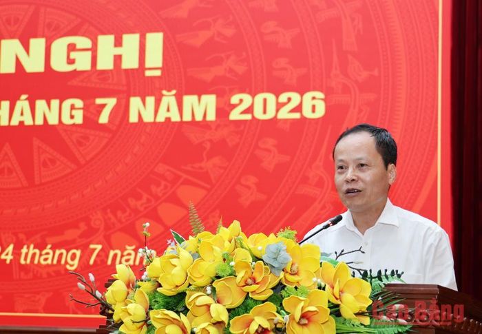 Trưởng Ban Tuyên giáo và Dân vận Tỉnh ủy Nông Thanh Tùng phát biểu định hướng công tác tuyên truyền thời gian tới.
