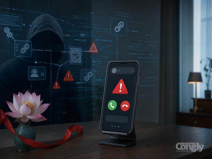 Lợi dụng tâm lý mong muốn được nhận hỗ trợ và ý nghĩa nhân văn của các chương trình tri ân, kẻ gian có thể thực hiện nhiều thủ đoạn lừa đảo trên không gian mạng. Ảnh minh họa: AI tạo
