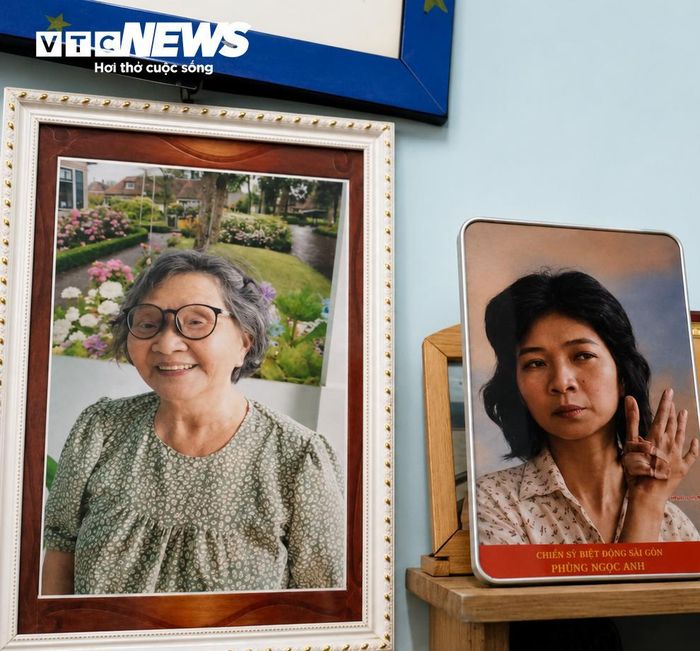Ảnh bà Phùng Ngọc Anh hồi trẻ với bàn tay bị thương được phóng viên Mỹ chụp lại - Đang được lưu giữ cùng bức ảnh bà quý trọng nhất. 