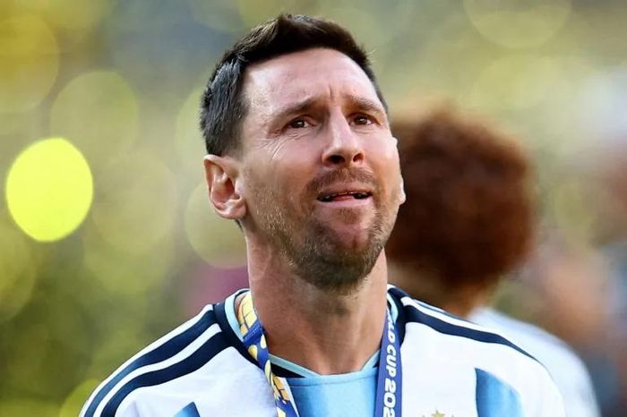 Việc Messi khóc khi trận đấu kết thúc là hệ quả của sự căng thẳng bị dồn nén. (Ảnh: Reuters)