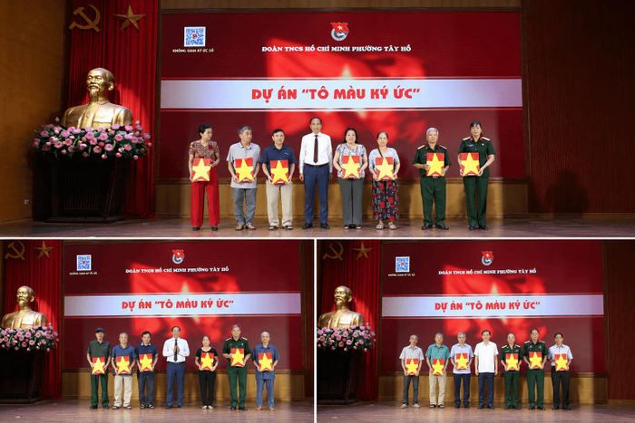 Trao di ảnh được phục dựng của dự án “Tô màu ký ức”.