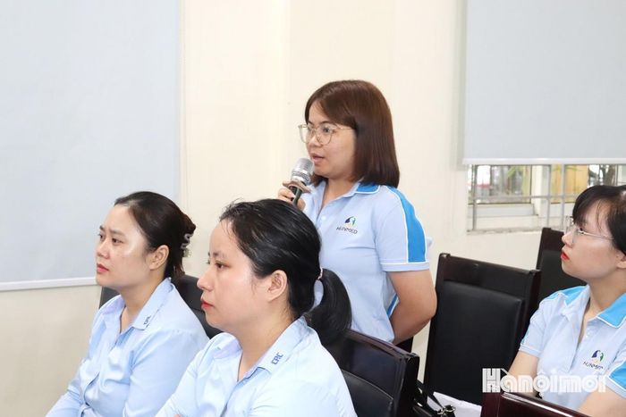 Đại diện người lao động phát biểu tại hội nghị. Ảnh: Tuấn Điệp