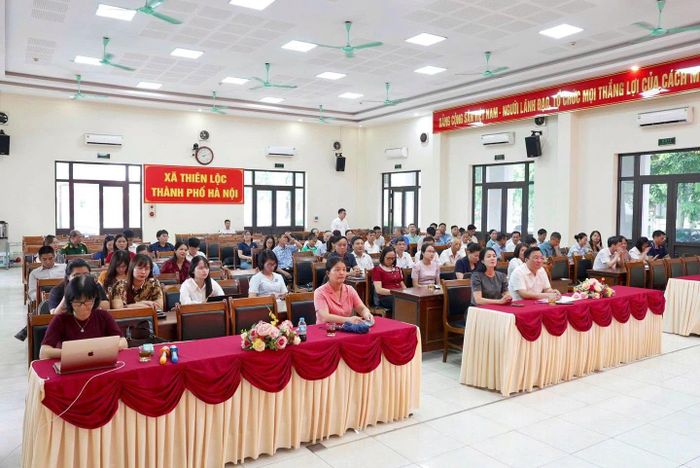 Quang cảnh lớp bồi dưỡng. Ảnh: PV.
