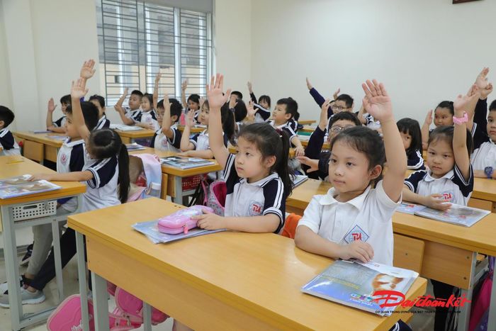 Học sinh Trường Tiểu học Phương Mai (Hà Nội). Ảnh: Quang Vinh
