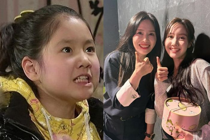 Jin Ji Hee trong phim Gia đình là số 1 và hiện tại. Ảnh: Mhnse.