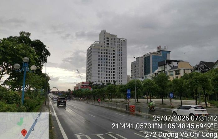 Đường Võ Chí Công lúc 7h31 phút
